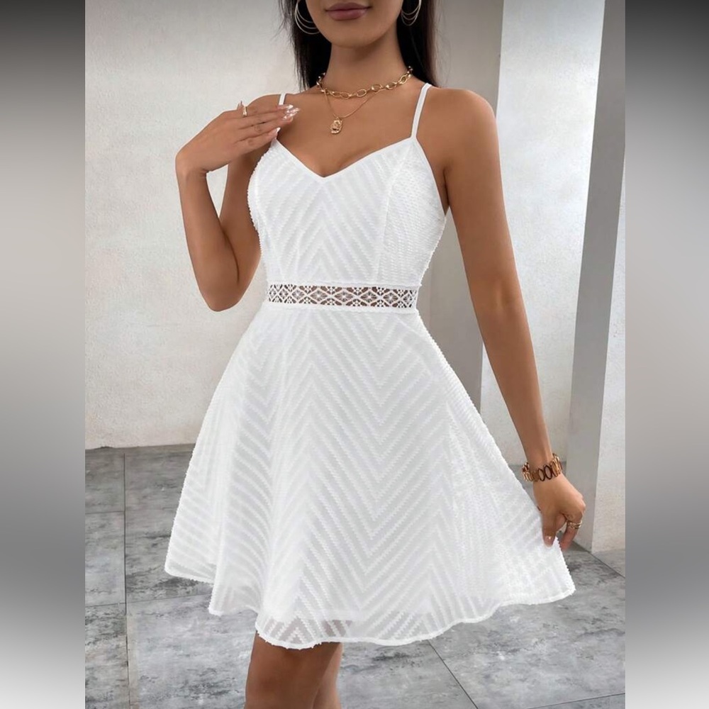 White Sleeveless Summer Dress